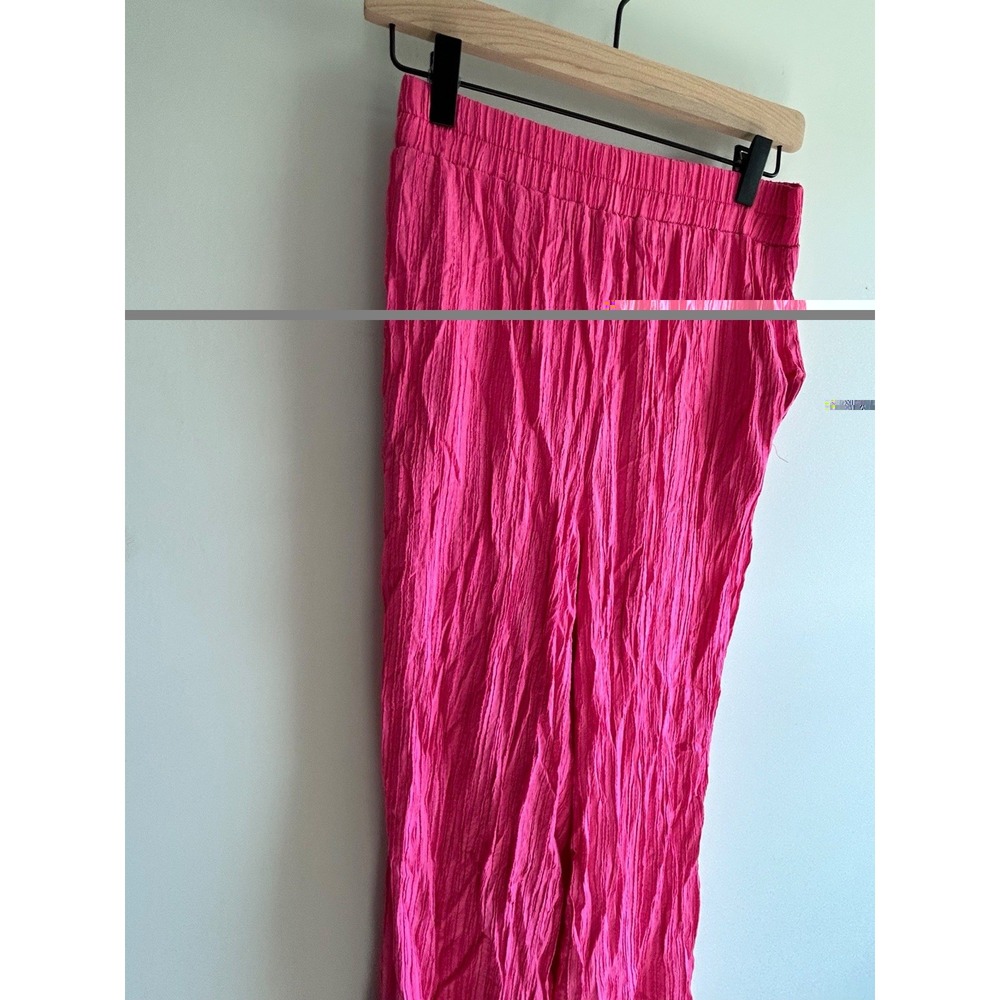 Women's Oversized Pleated 2 Piece Lounge Set Hot Pink Weekend Vibes Size 6 - Picture 5 of 13